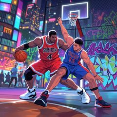 Street Ball Showdown - Dunk and Defeat
